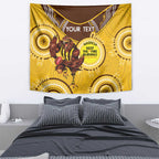 Custom AFL Hawkthorn NAIDOC Week Tapestry Keep The Fire Burning Indigenous Art