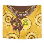 Custom AFL Hawkthorn NAIDOC Week Tapestry Keep The Fire Burning Indigenous Art