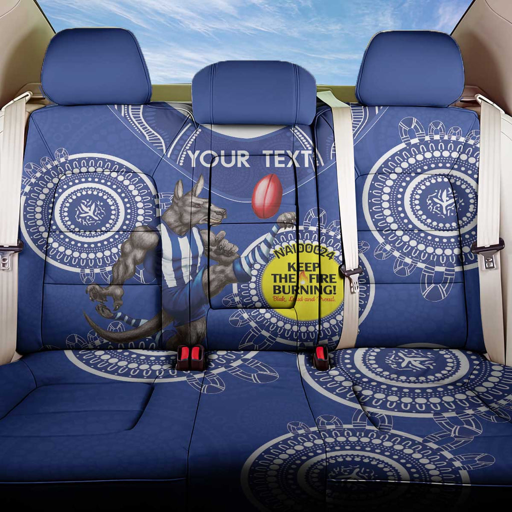 Custom AFL Kangaroos NAIDOC Week Back Car Seat Cover Keep The Fire Burning Indigenous Art