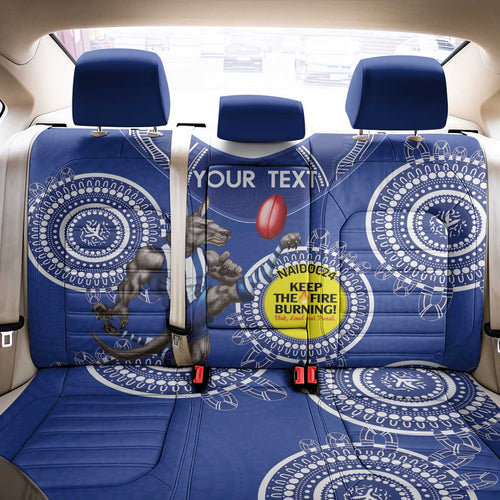 Custom AFL Kangaroos NAIDOC Week Back Car Seat Cover Keep The Fire Burning Indigenous Art