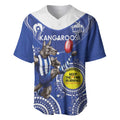 Custom AFL Kangaroos NAIDOC Week Baseball Jersey Keep The Fire Burning Indigenous Art