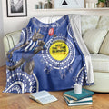 Custom AFL Kangaroos NAIDOC Week Blanket Keep The Fire Burning Indigenous Art