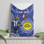 Custom AFL Kangaroos NAIDOC Week Canvas Wall Art Keep The Fire Burning Indigenous Art