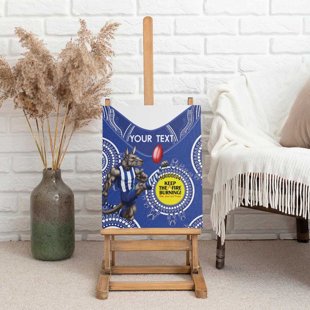 Custom AFL Kangaroos NAIDOC Week Canvas Wall Art Keep The Fire Burning Indigenous Art