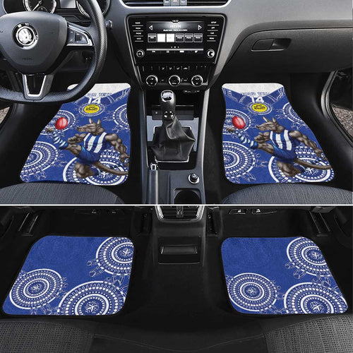Custom AFL Kangaroos NAIDOC Week Car Mats Keep The Fire Burning Indigenous Art