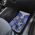 Custom AFL Kangaroos NAIDOC Week Car Mats Keep The Fire Burning Indigenous Art