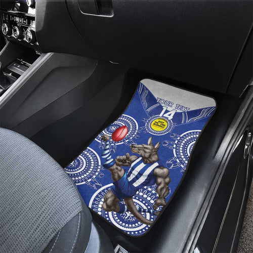 Custom AFL Kangaroos NAIDOC Week Car Mats Keep The Fire Burning Indigenous Art