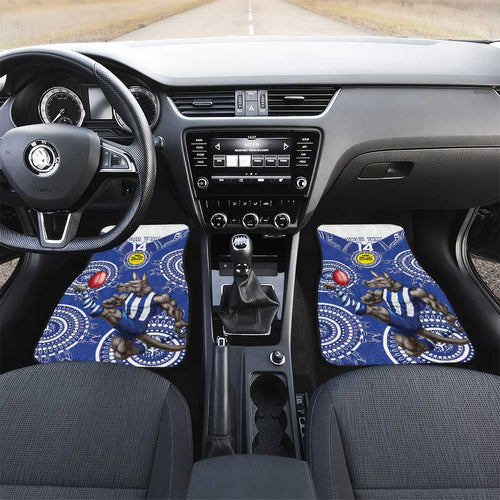 Custom AFL Kangaroos NAIDOC Week Car Mats Keep The Fire Burning Indigenous Art