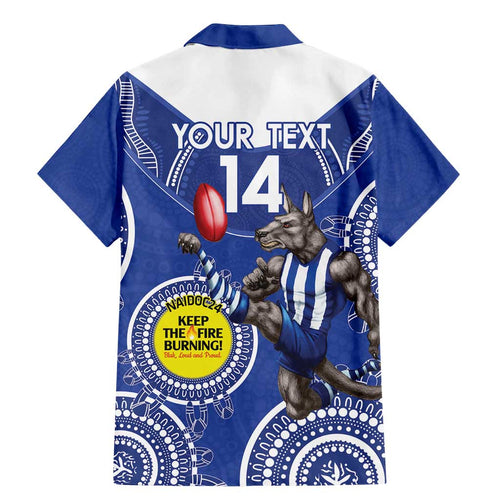 Custom AFL Kangaroos NAIDOC Week Family Matching Mermaid Dress and Hawaiian Shirt Keep The Fire Burning Indigenous Art