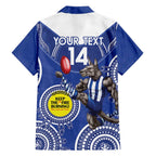 Custom AFL Kangaroos NAIDOC Week Family Matching Short Sleeve Bodycon Dress and Hawaiian Shirt Keep The Fire Burning Indigenous Art