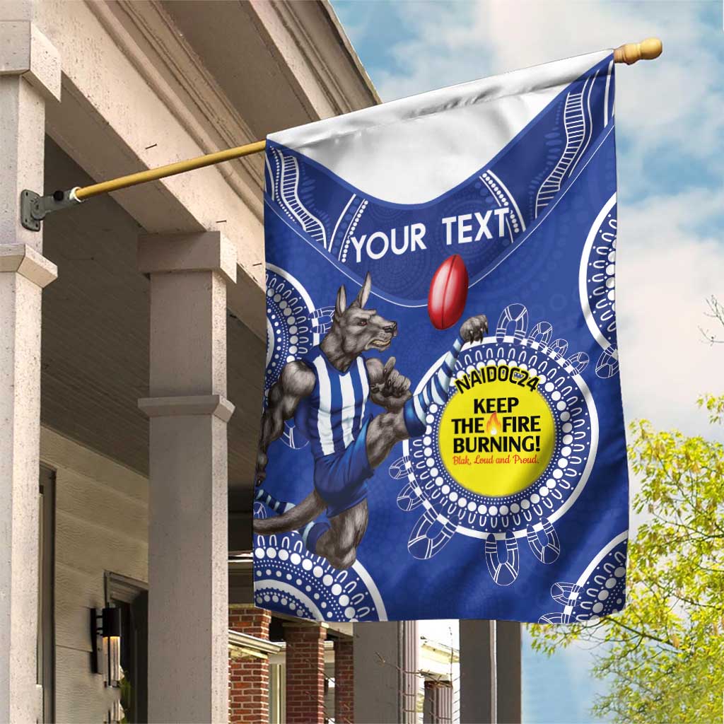 Custom AFL Kangaroos NAIDOC Week Garden Flag Keep The Fire Burning Indigenous Art