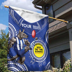 Custom AFL Kangaroos NAIDOC Week Garden Flag Keep The Fire Burning Indigenous Art