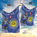 Custom AFL Kangaroos NAIDOC Week Garden Flag Keep The Fire Burning Indigenous Art