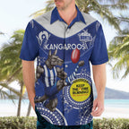 Custom AFL Kangaroos NAIDOC Week Hawaiian Shirt Keep The Fire Burning Indigenous Art