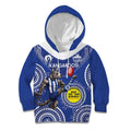 Custom AFL Kangaroos NAIDOC Week Kid Hoodie Keep The Fire Burning Indigenous Art