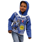 Custom AFL Kangaroos NAIDOC Week Kid Hoodie Keep The Fire Burning Indigenous Art