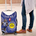 Custom AFL Kangaroos NAIDOC Week Luggage Cover Keep The Fire Burning Indigenous Art