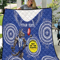 Custom AFL Kangaroos NAIDOC Week Quilt Keep The Fire Burning Indigenous Art