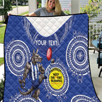 Custom AFL Kangaroos NAIDOC Week Quilt Keep The Fire Burning Indigenous Art