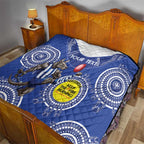 Custom AFL Kangaroos NAIDOC Week Quilt Keep The Fire Burning Indigenous Art
