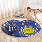 Custom AFL Kangaroos NAIDOC Week Round Carpet Keep The Fire Burning Indigenous Art