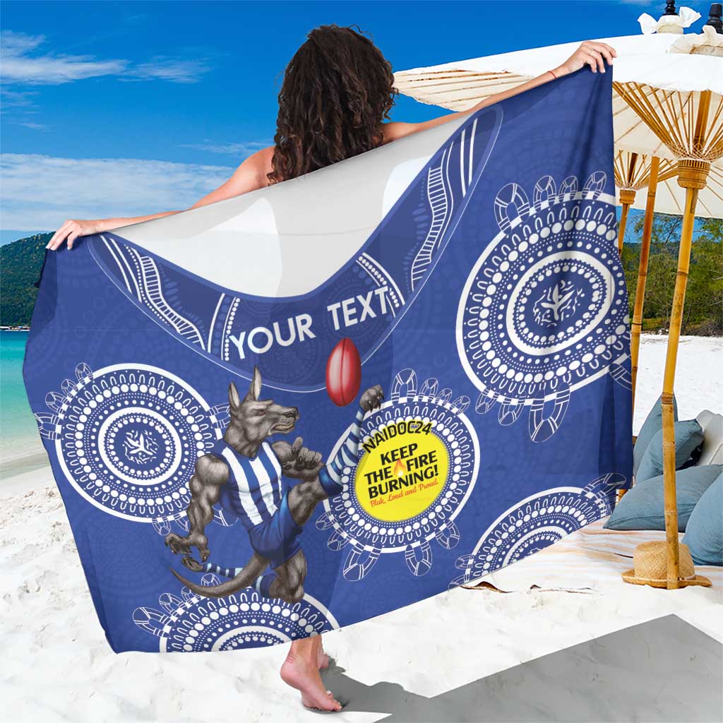 Custom AFL Kangaroos NAIDOC Week Sarong Keep The Fire Burning Indigenous Art