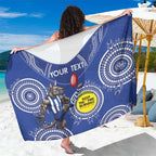 Custom AFL Kangaroos NAIDOC Week Sarong Keep The Fire Burning Indigenous Art