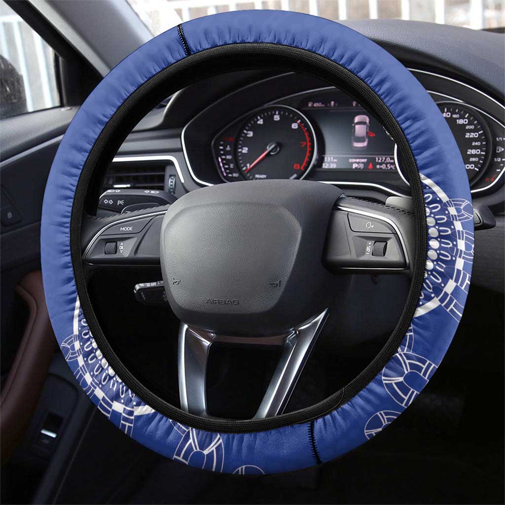 AFL Kangaroos NAIDOC Week Steering Wheel Cover Keep The Fire Burning Indigenous Art