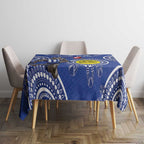 Custom AFL Kangaroos NAIDOC Week Tablecloth Keep The Fire Burning Indigenous Art
