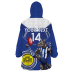 Custom AFL Kangaroos NAIDOC Week Wearable Blanket Hoodie Keep The Fire Burning Indigenous Art
