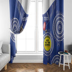 Custom AFL Kangaroos NAIDOC Week Window Curtain Keep The Fire Burning Indigenous Art
