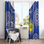 Custom AFL Kangaroos NAIDOC Week Window Curtain Keep The Fire Burning Indigenous Art
