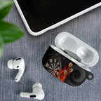 Personalised Aotearoa Darts AirPods Case Maori Koru Flaming Dartboard - Aussie Hoodie