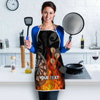 Personalised Aotearoa Darts Apron Maori Koru Flaming Dartboard - Aussie Hoodie