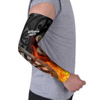 Personalised Aotearoa Darts Arm Sleeves Maori Koru Flaming Dartboard - Aussie Hoodie