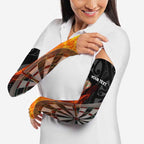 Personalised Aotearoa Darts Arm Sleeves Maori Koru Flaming Dartboard - Aussie Hoodie