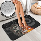 Personalised Aotearoa Darts Bathroom Set Maori Koru Flaming Dartboard - Aussie Hoodie