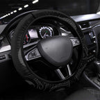 Aotearoa Darts Steering Wheel Cover Maori Koru Flaming Dartboard