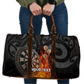 Personalised Aotearoa Darts Travel Bag Maori Koru Flaming Dartboard - Aussie Hoodie