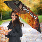 Personalised Aotearoa Darts Umbrella Maori Koru Flaming Dartboard - Aussie Hoodie