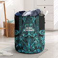 Maori Language Week Laundry Basket Kia Mau Ki To Ukaipo Paua Shell Color