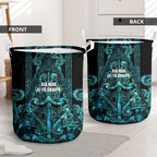 Maori Language Week Laundry Basket Kia Mau Ki To Ukaipo Paua Shell Color