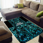 Maori Language Week Area Rug Kia Mau Ki To Ukaipo Paua Shell Color