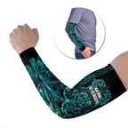 Maori Language Week Personalised Arm Sleeves Kia Mau Ki To Ukaipo Paua Shell Color