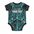 Maori Language Week Personalised Baby Onesie Kia Mau Ki To Ukaipo Paua Shell Color