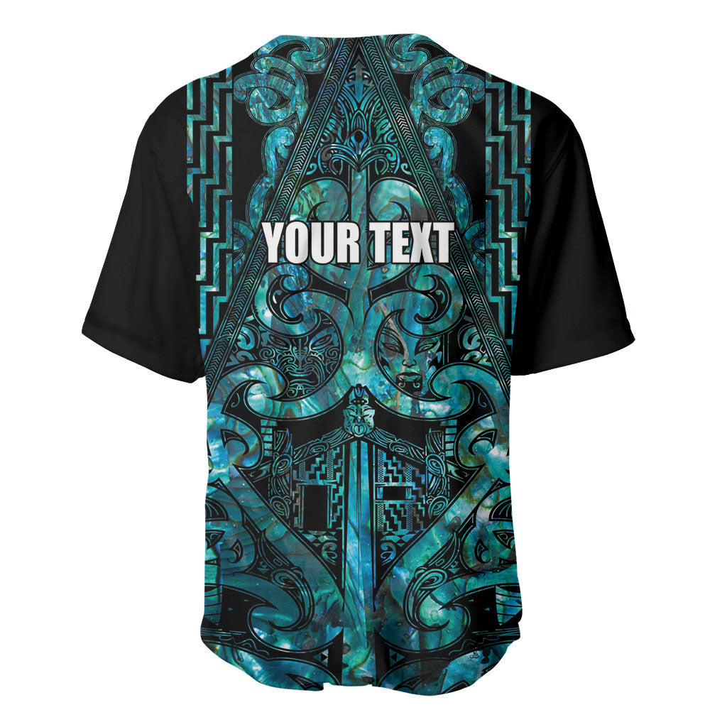 Maori Language Week Personalised Baseball Jersey Kia Mau Ki To Ukaipo Paua Shell Color