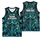 Maori Language Week Personalised Basketball Jersey Kia Mau Ki To Ukaipo Paua Shell Color