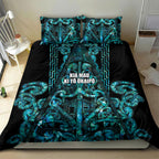 Maori Language Week Bedding Set Kia Mau Ki To Ukaipo Paua Shell Color