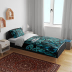 Maori Language Week Bedding Set Kia Mau Ki To Ukaipo Paua Shell Color