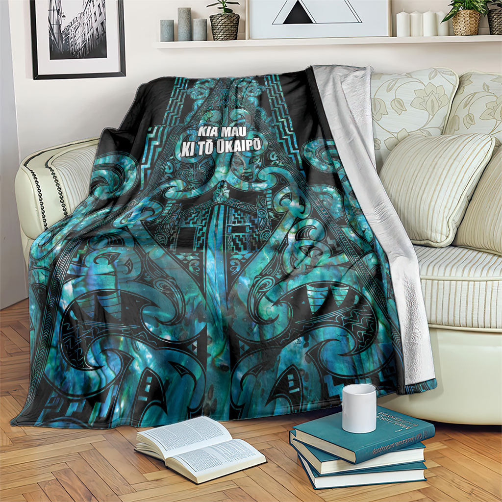 Maori Language Week Blanket Kia Mau Ki To Ukaipo Paua Shell Color